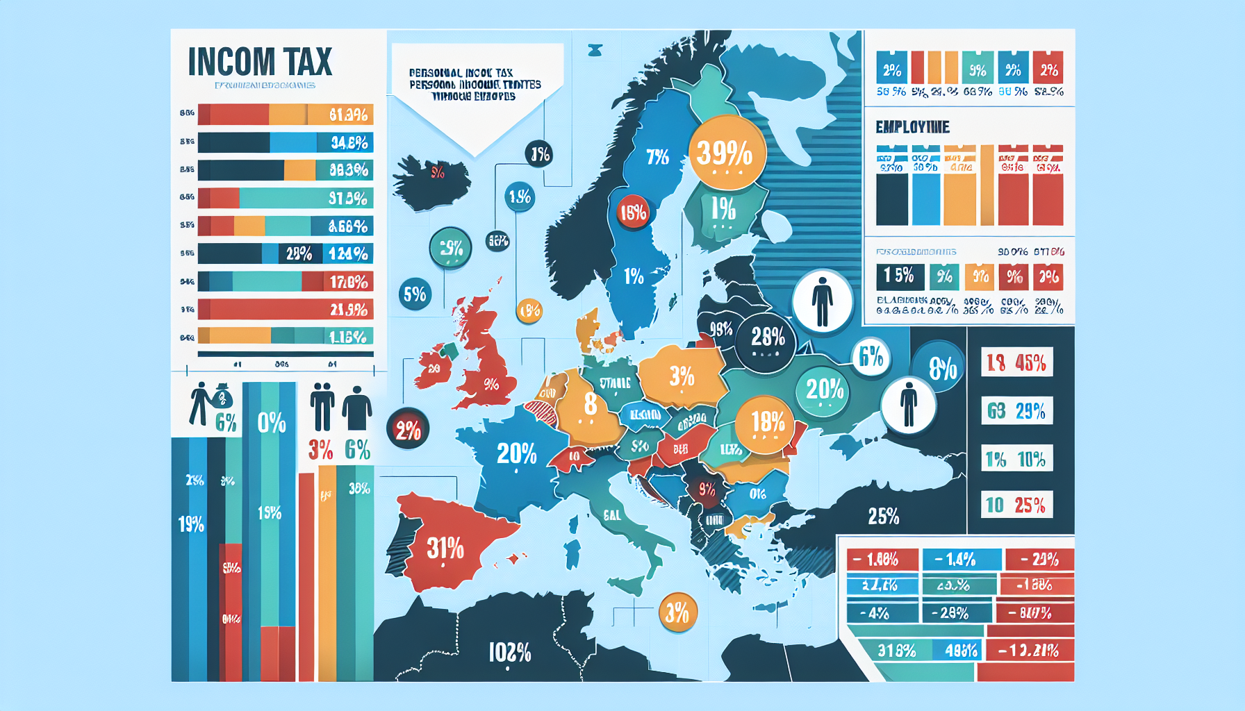 découvrez les différences significatives de l'impôt sur le revenu pour les salariés à travers l'europe et comprenez comment ces disparités impactent le pouvoir d'achat sur le continent.