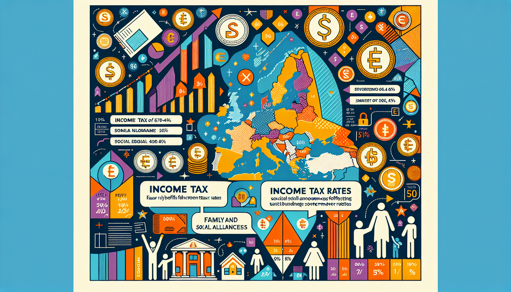 découvrez quels pays européens imposent le plus fortement le revenu et comment les allocations familiales peuvent influencer le niveau d'imposition pour les foyers.